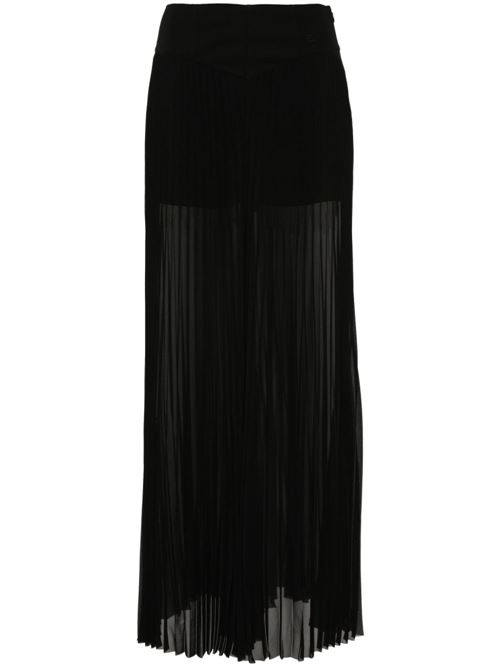 Pantalone donna elegante plissettato nero Karl Lagerfeld | 245W1007999